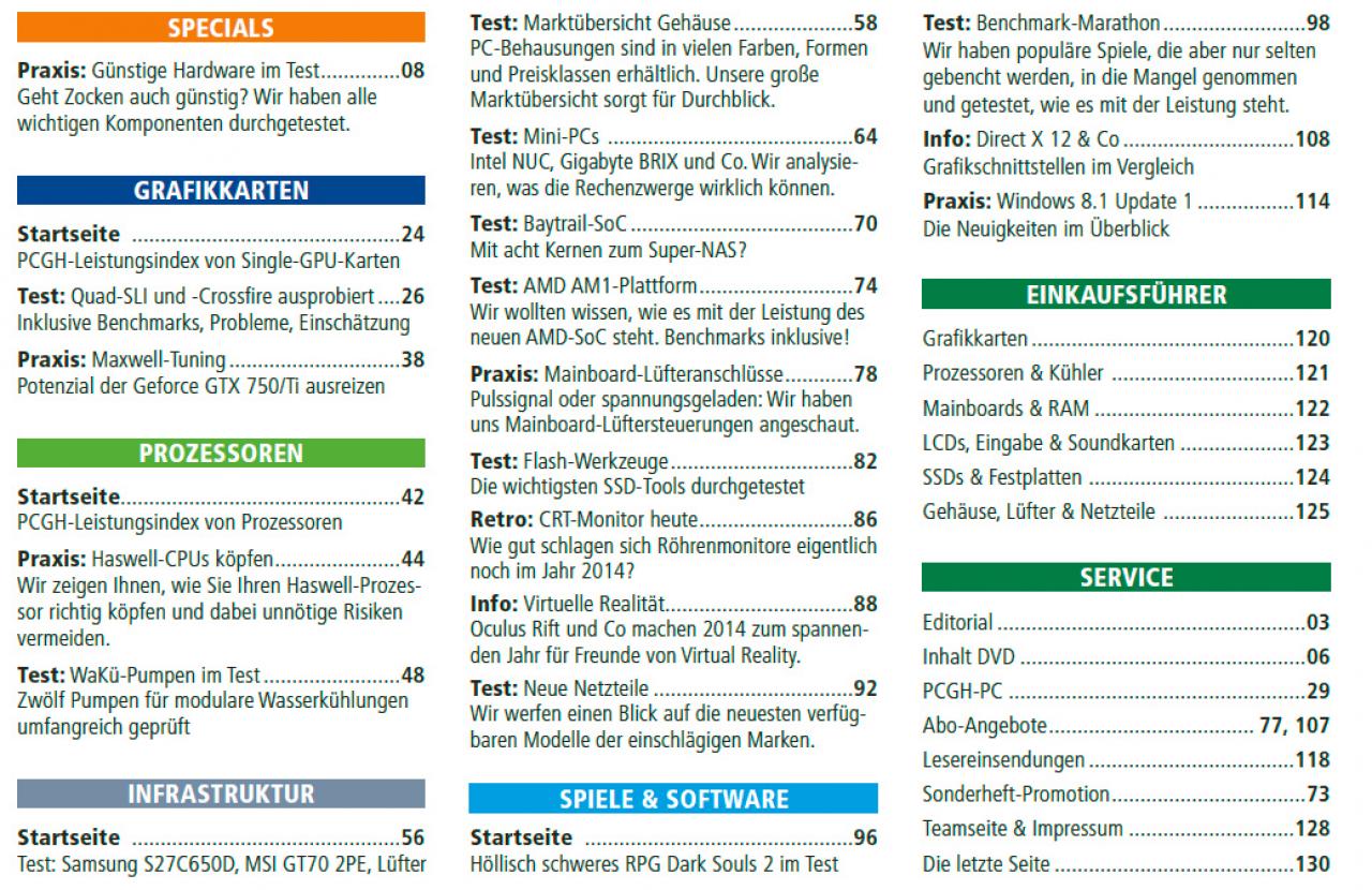 [30/04/2014] PCGH 06/2014: Inhalt