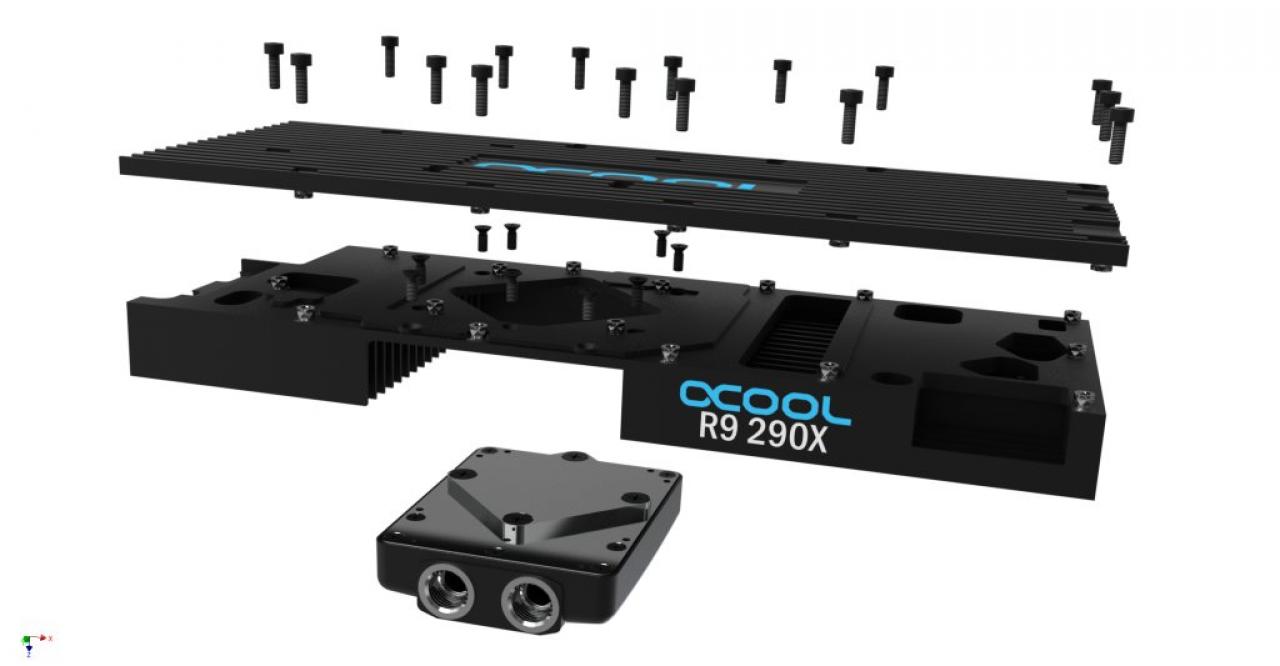 [28/04/2014] Alphacool-Wasserkühler-Service: Beispielskühler anhand der Radeon R9 290X (2)