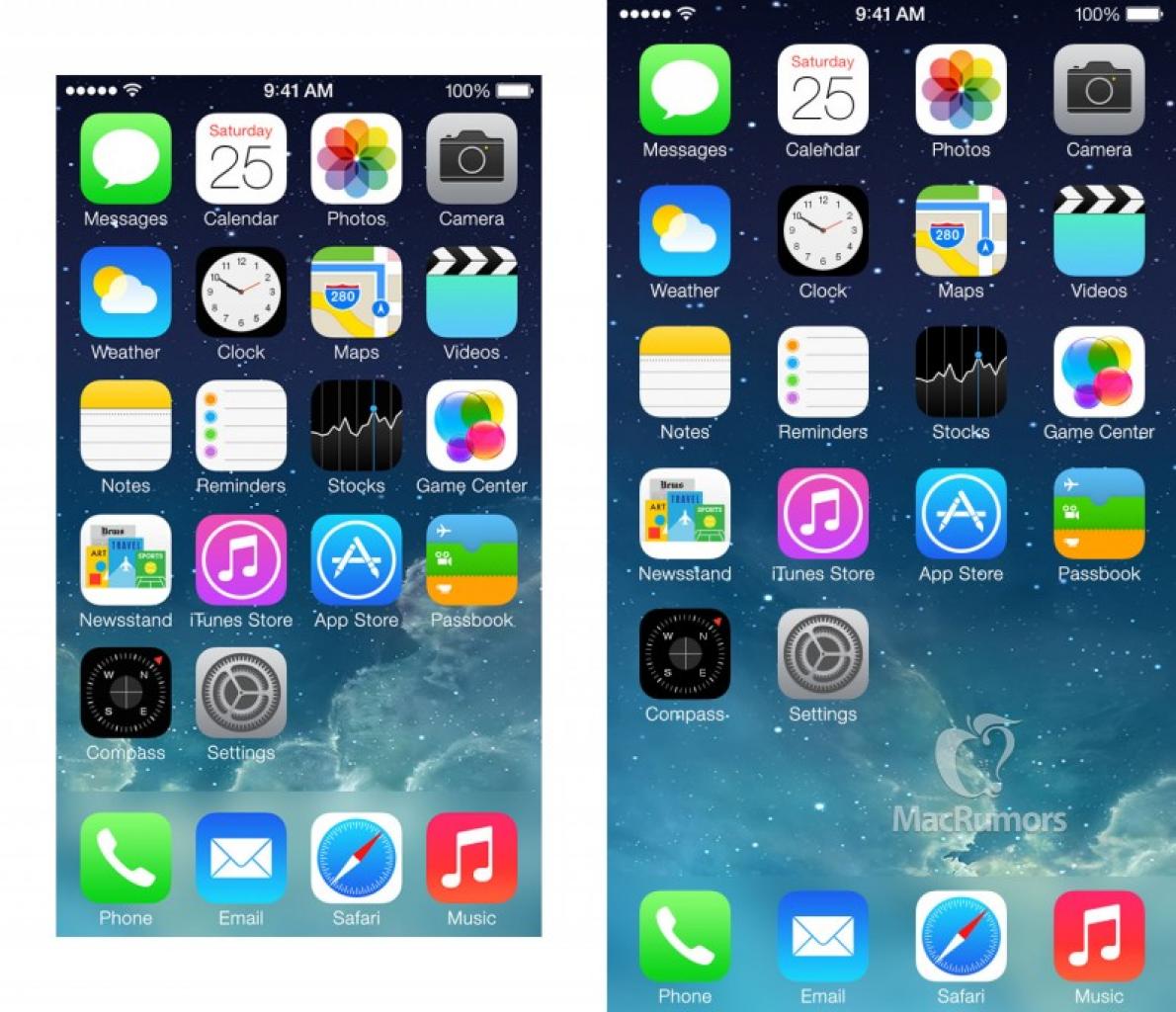 [19/04/2014] Apple iPhone 6: Der neue Homescreen als Mockup. (2)