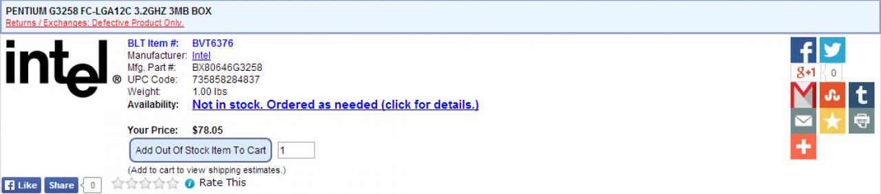 [22/05/2014] Preise und finale Spezifikationen von i7-4790K, i5-4690K und Pentium G3258 geleaked