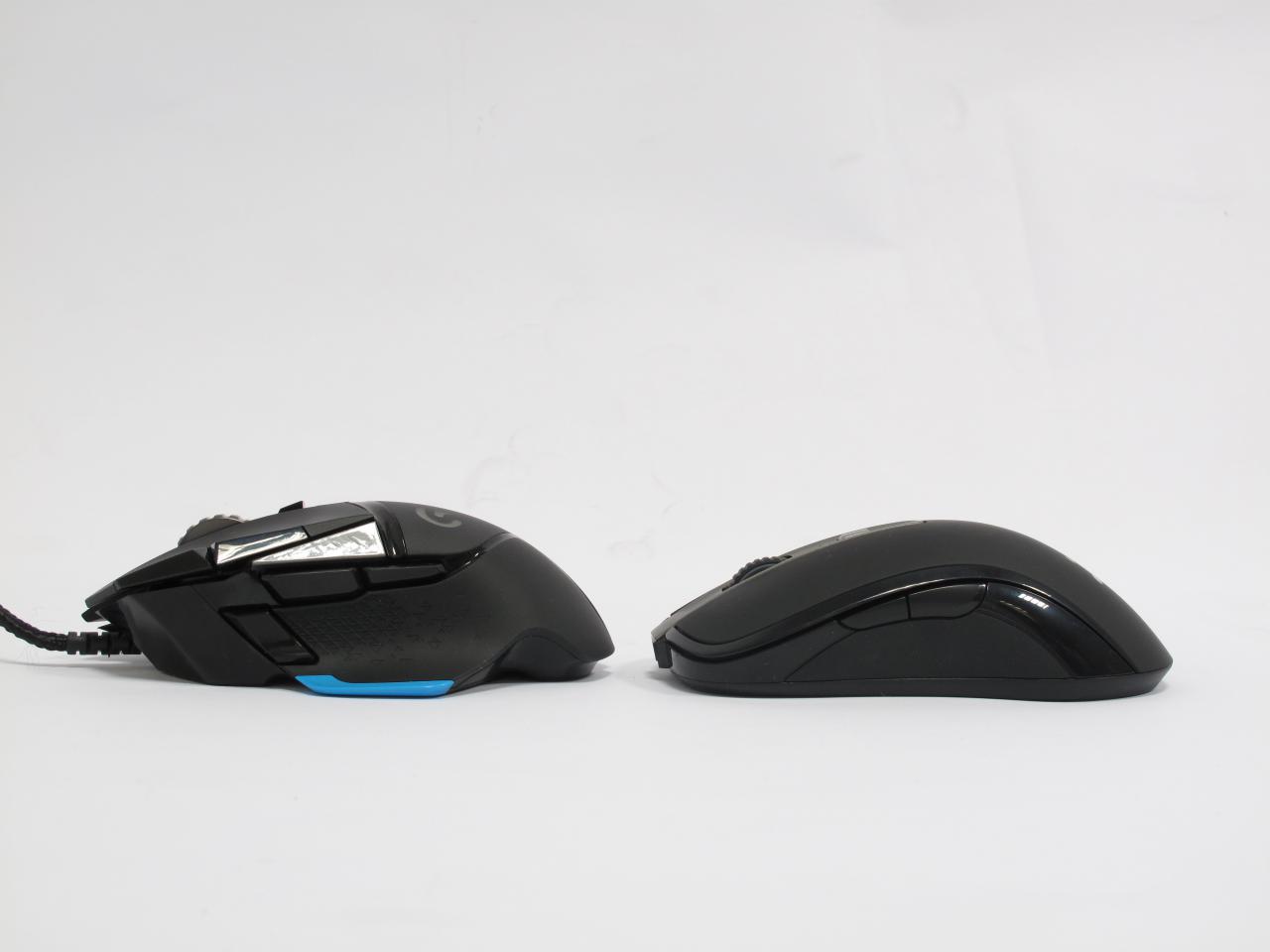 [15/05/2014] Logitech G502 Proteus Core: Größenvergleich mit Steelseries Sensei Wireless