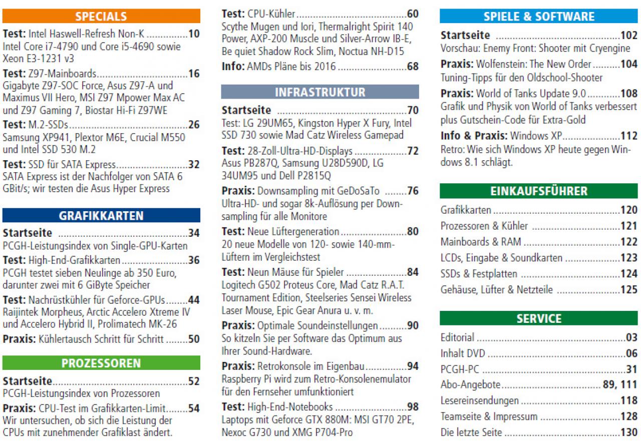 [28/05/2014] PCGH 07/2014: Inhalt