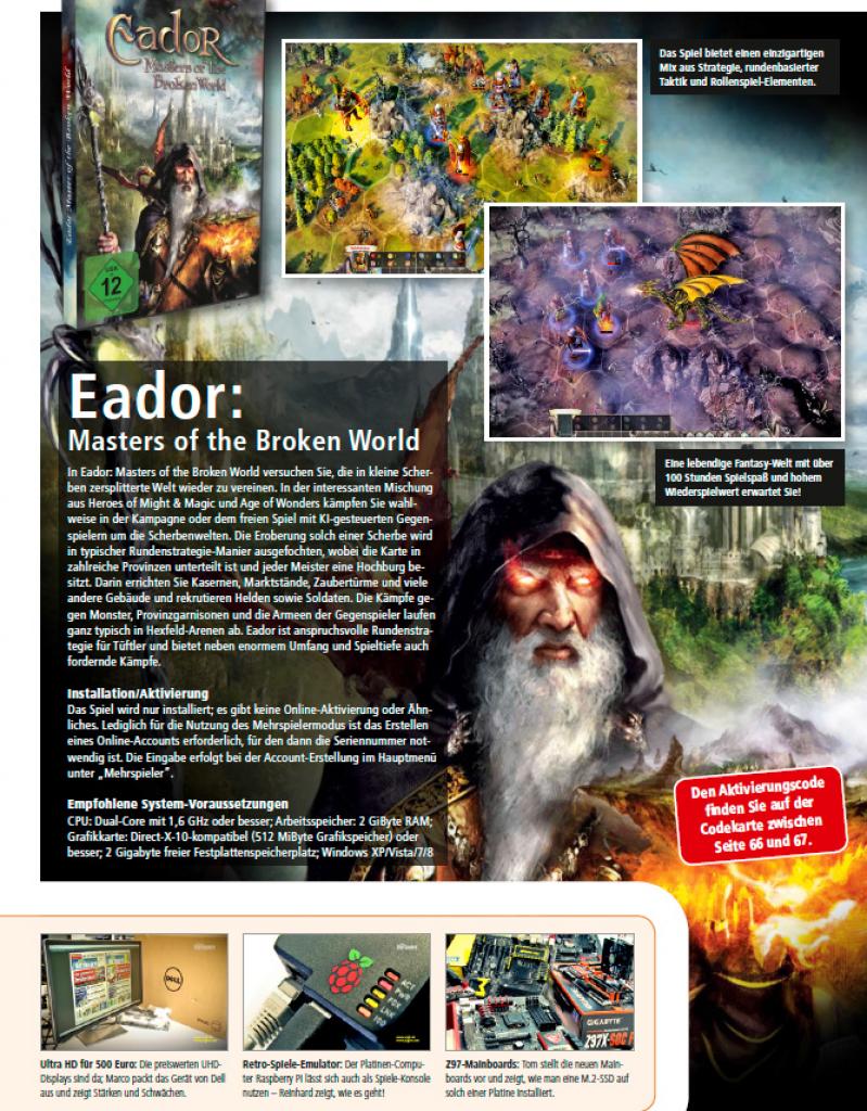 [28/05/2014] PCGH 07/2014: Vollversion Eador: Masters of the Broken World
