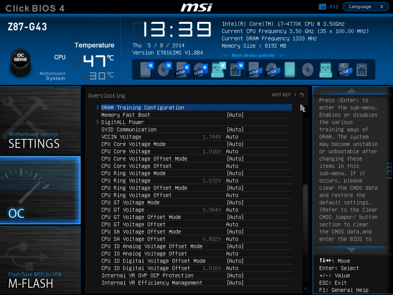 [09/05/2014] UEFI: Spannungen Core i7-4770K (Haswell Original)