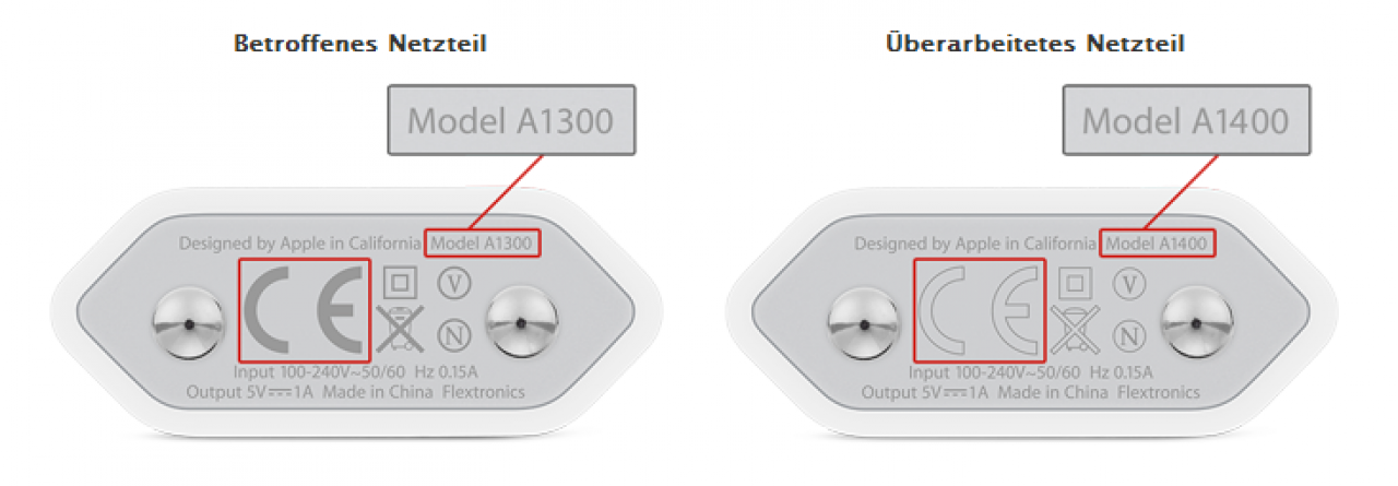 [13/06/2014] iPhone 4S, 4 & 3GS: Apple lässt fehlerhafte Netzteile austauschen