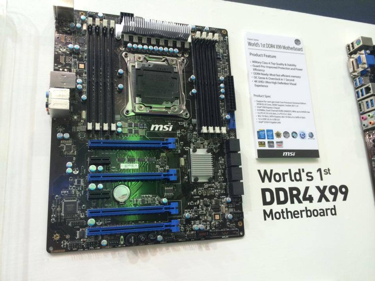 [03/06/2014] Asrock, EVGA und MSI zeigen erste LGA 2011-3 Motherboards für Haswell-Extreme (5)