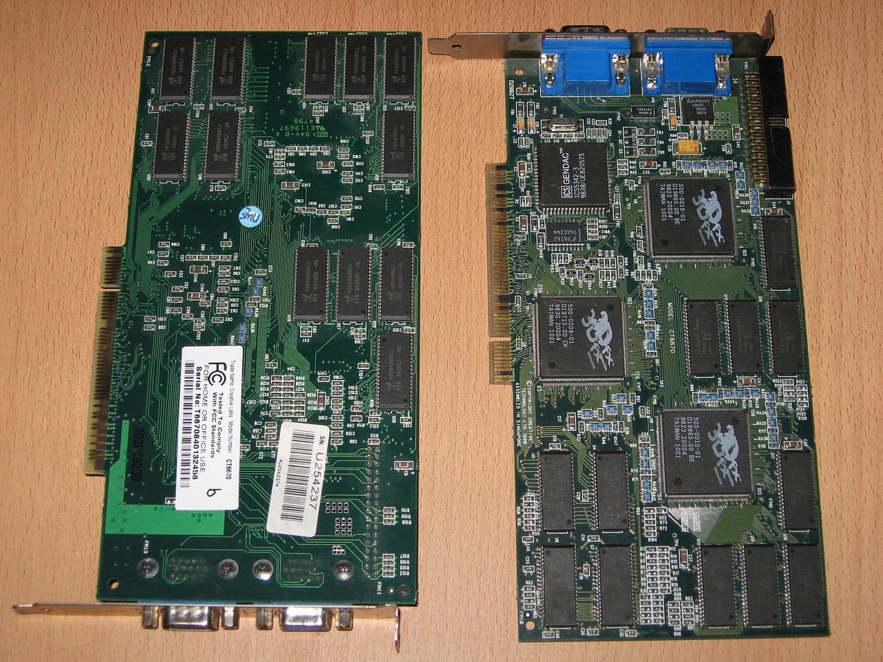 [06/06/2014] 3dfx Voodoo2(Creative CT6670) 2 Stück für den SLI-Modus