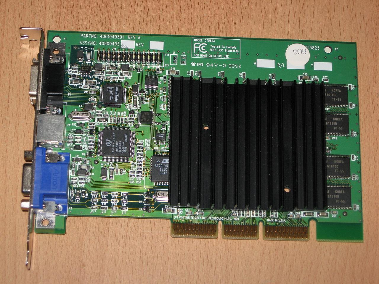 [06/06/2014] Creative CT5823(Nvidia Riva TNT2 Ultra, Vorderseite)