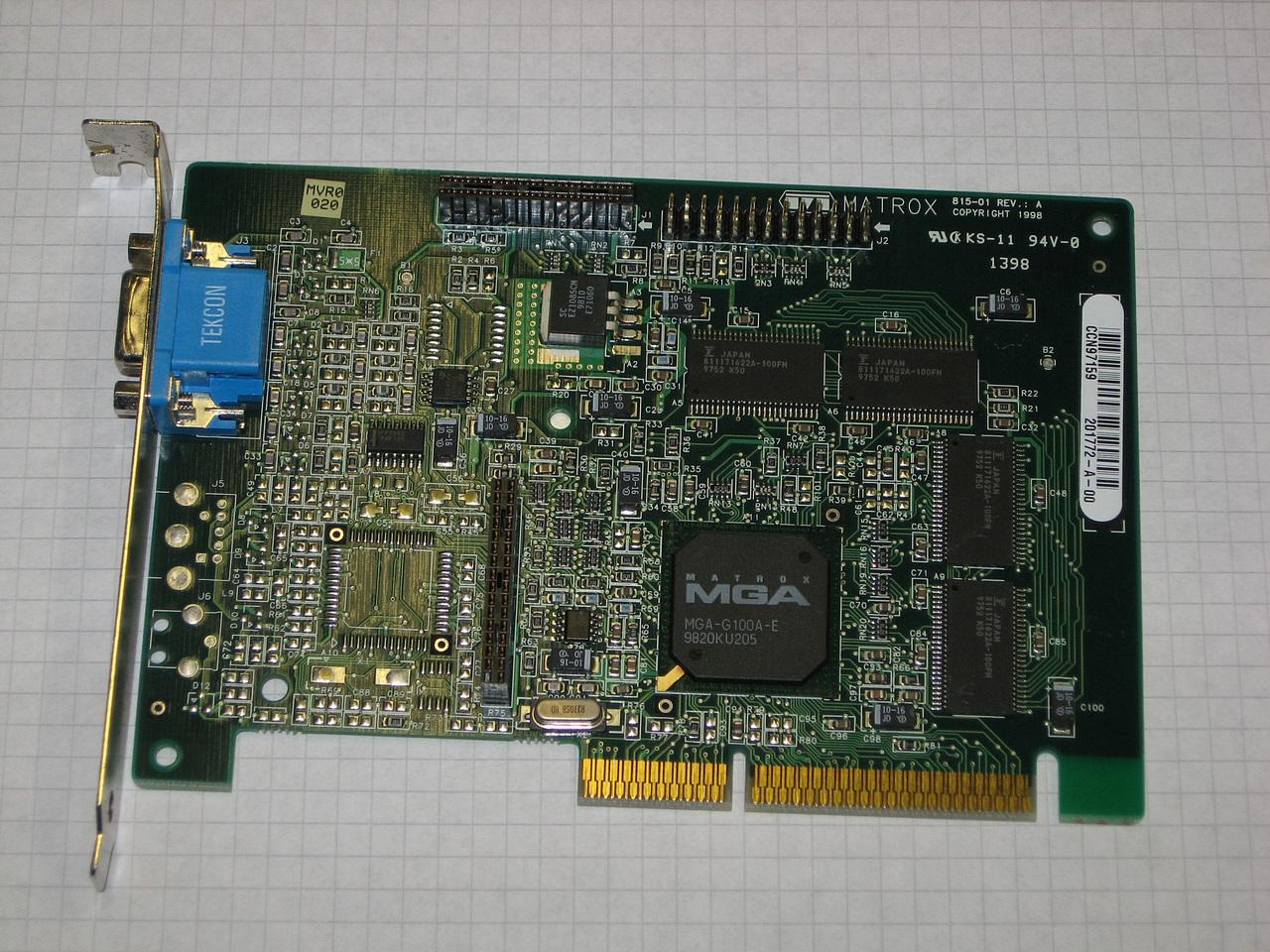 [06/06/2014] Matrox Millenium G100