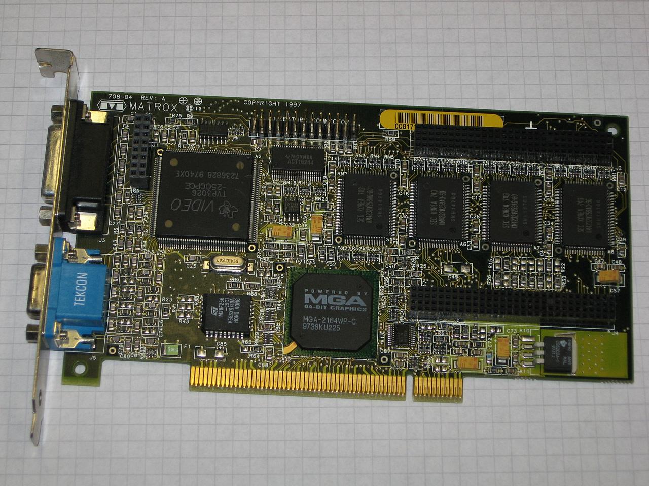 [06/06/2014] Matrox Millenium 2 PCI