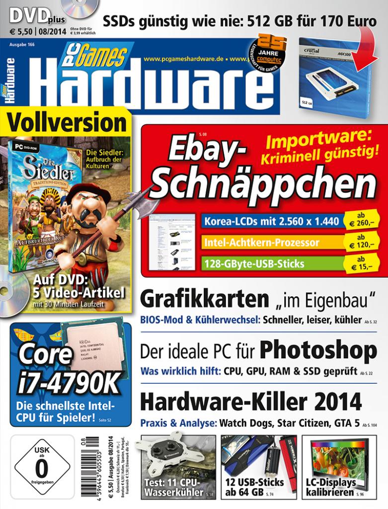 [27/06/2014] PCGH 08/2014: Cover DVD
