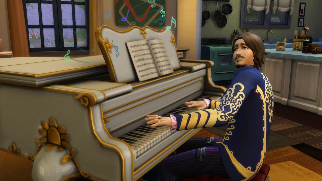 [11/06/2014] Das Fähigkeitensystem aus Die Sims 3 wurde fast unverändert übernommen; Übung macht den Meister, etwa beim Musikspielen.