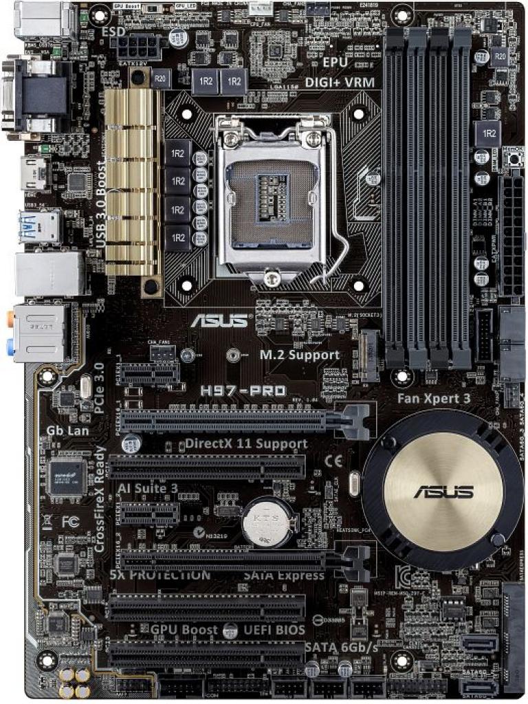 [31/07/2014] Asus H97-Pro ab 91 Euro: SATA-Express und M.2-Steckplatz mit an Bord (2)