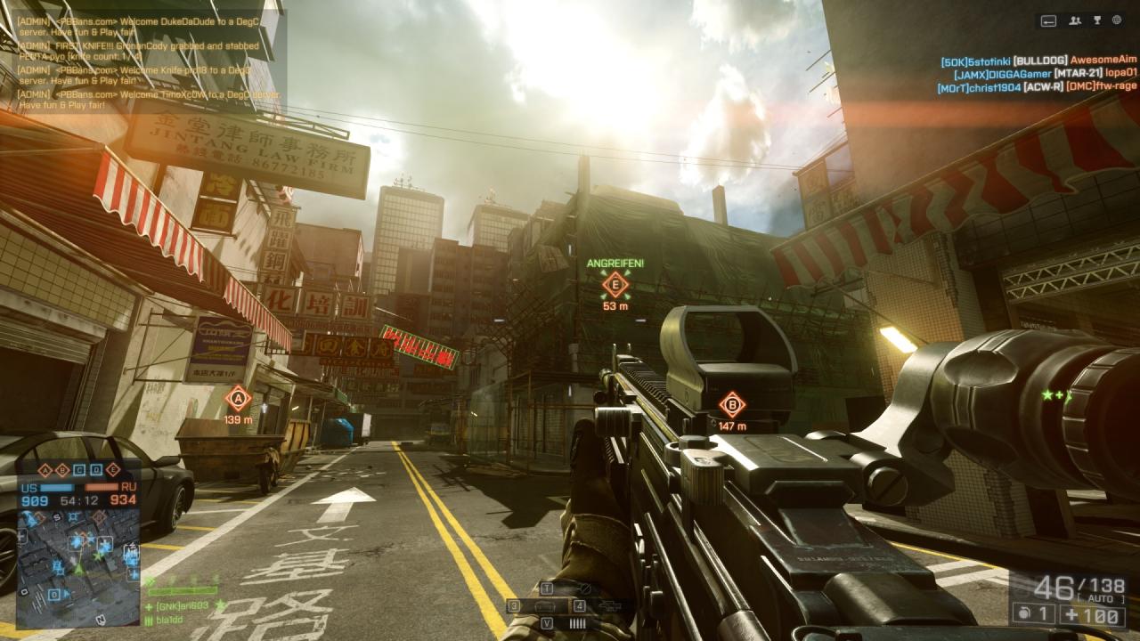 [16/07/2014] Battlefield 4 Dragon's Teeth - Smog? Der grün-gelbliche Farbfilter auf der Map 