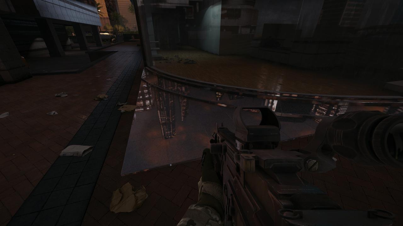 [16/07/2014] Battlefield 4 Dragon's Teeth - Die häufigen Spiegelungen werden mithilfe von vorgerenderten Cube- bzw. Environment-Maps dargestellt. Verständlich, denn Echtzeit-Spiegelungen brauchen sehr viel Leistung. Trotzdem...