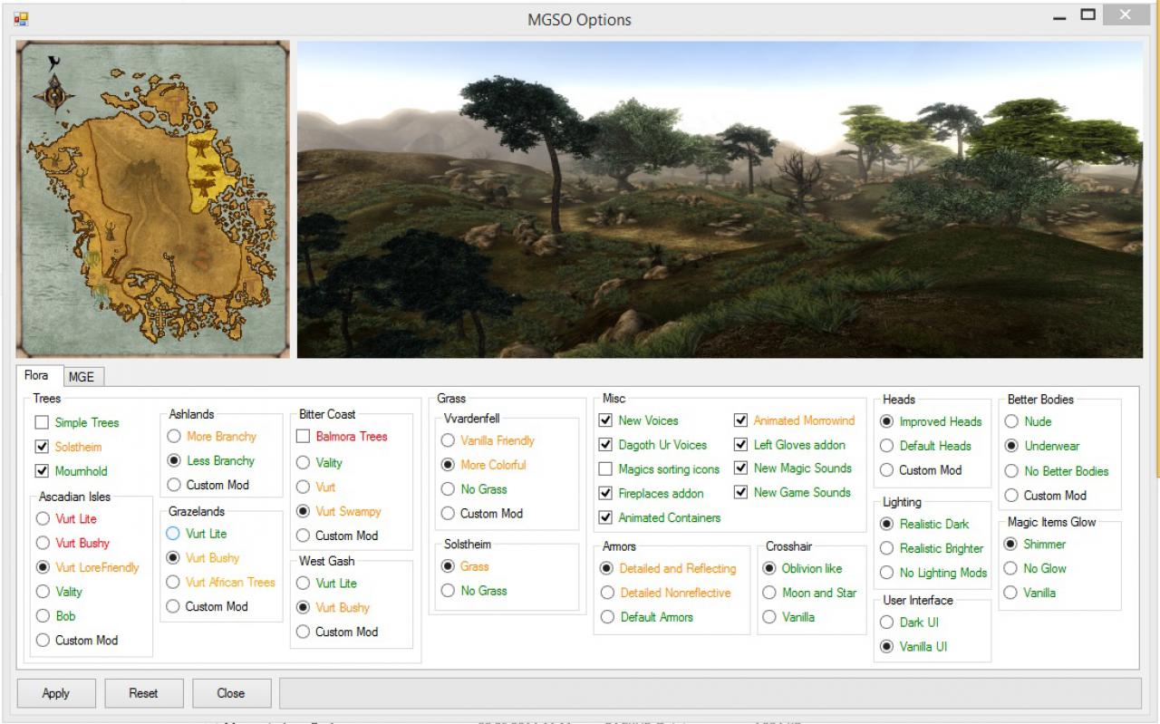 [03/07/2014] Morrowind Overhaul - Installation Schritt (18): Der letzte Schritt legt das Aussehen von Morrowind Overhaul fest. Wollen Sie die Optionen später ändern, können Sie das Programm einfach erneut starten. Sie können Morrowind im Anschluss starten. Wir wünschen viel Spaß.