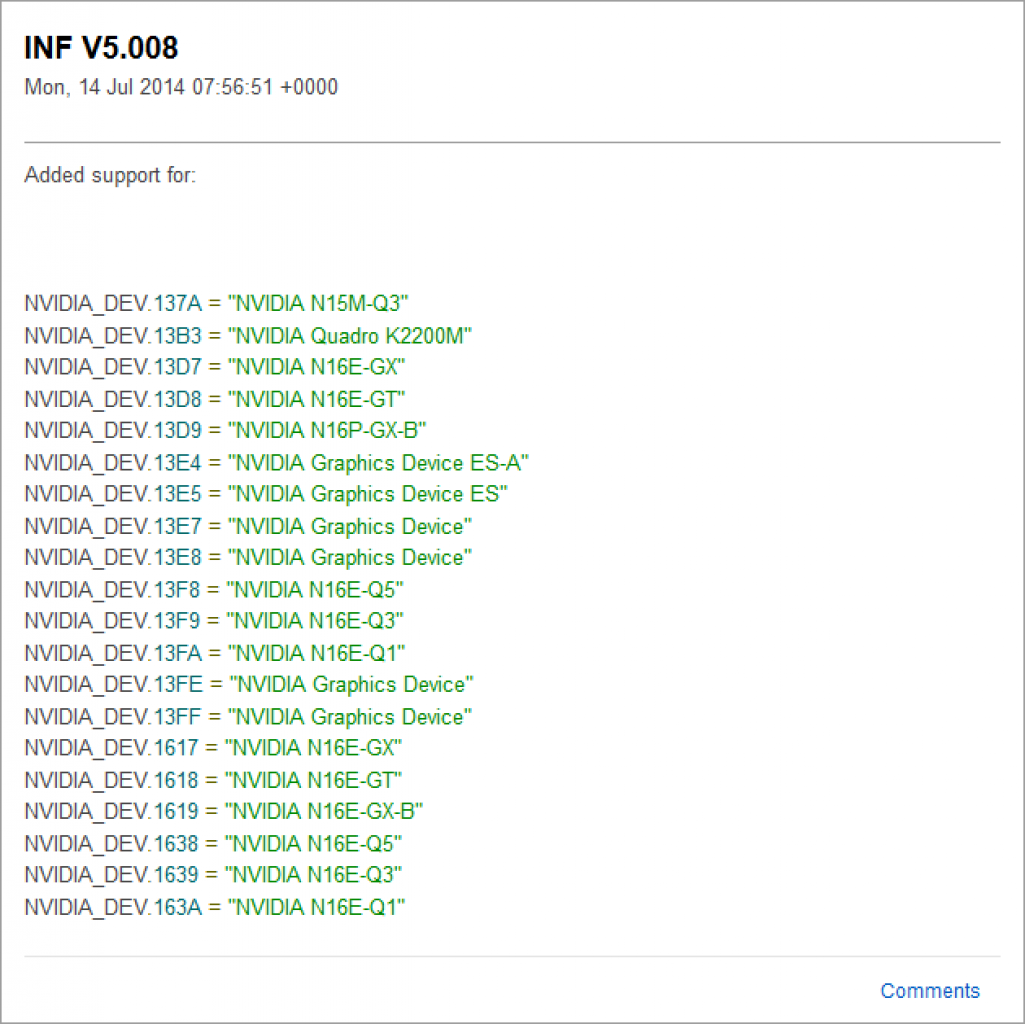 [15/07/2014] Nvidia Maxwell: Treiber-Support für 12 