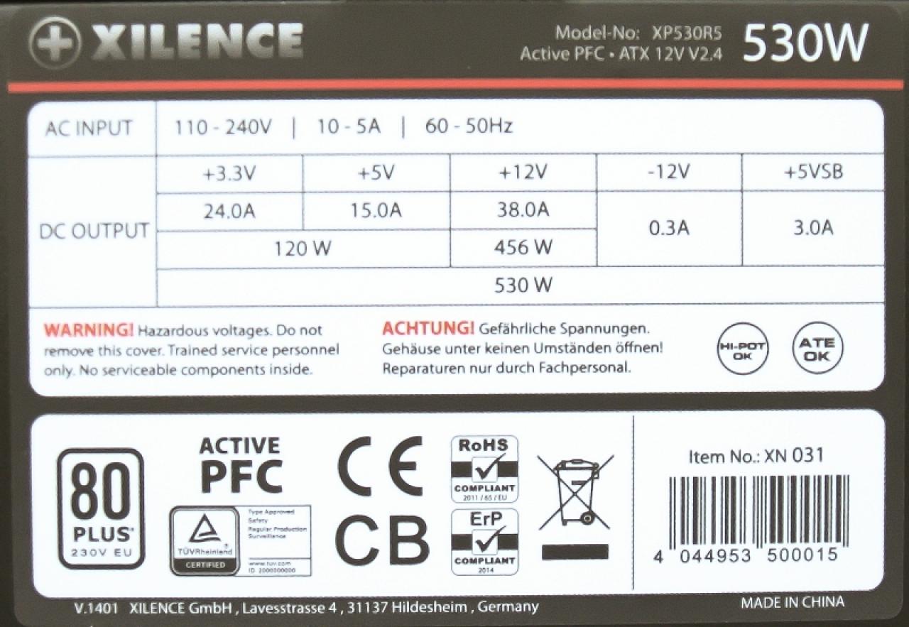 [16/07/2014] Xilence Performance A Series 530 Watt (1)