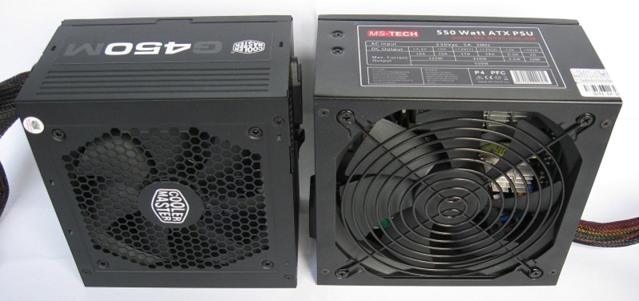 [03/07/2014] Cooler Master G450M (450 Watt) & MS-Tech Value CM (550 Watt)