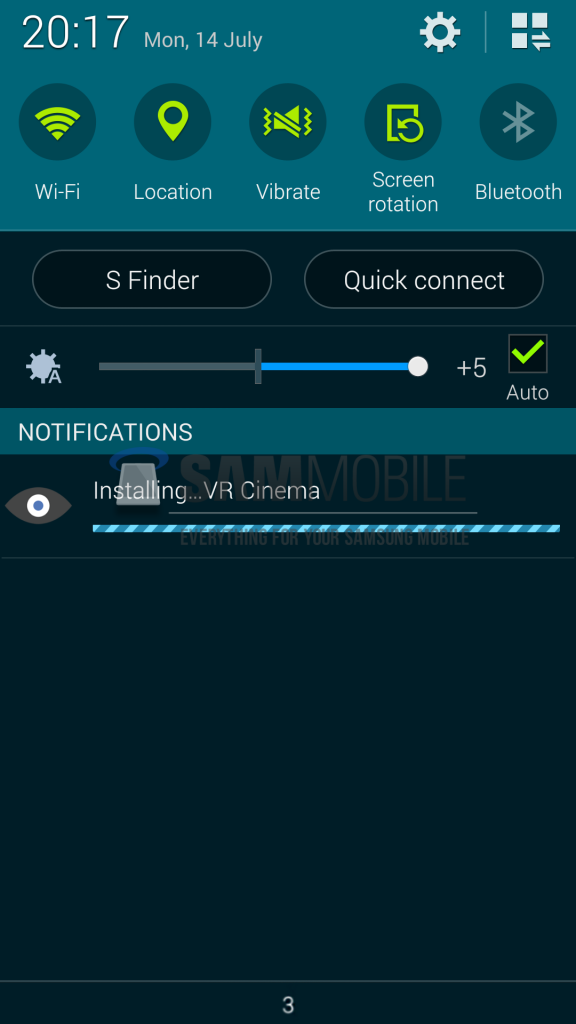[25/07/2014] Update: Screenshots von der Gear-VR-App (4)