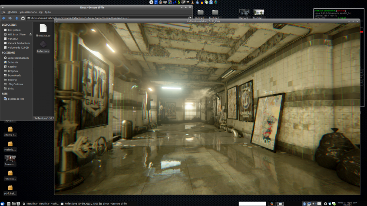 [07/07/2014] Unreal Engine 4 Reflections Subway Demo 1