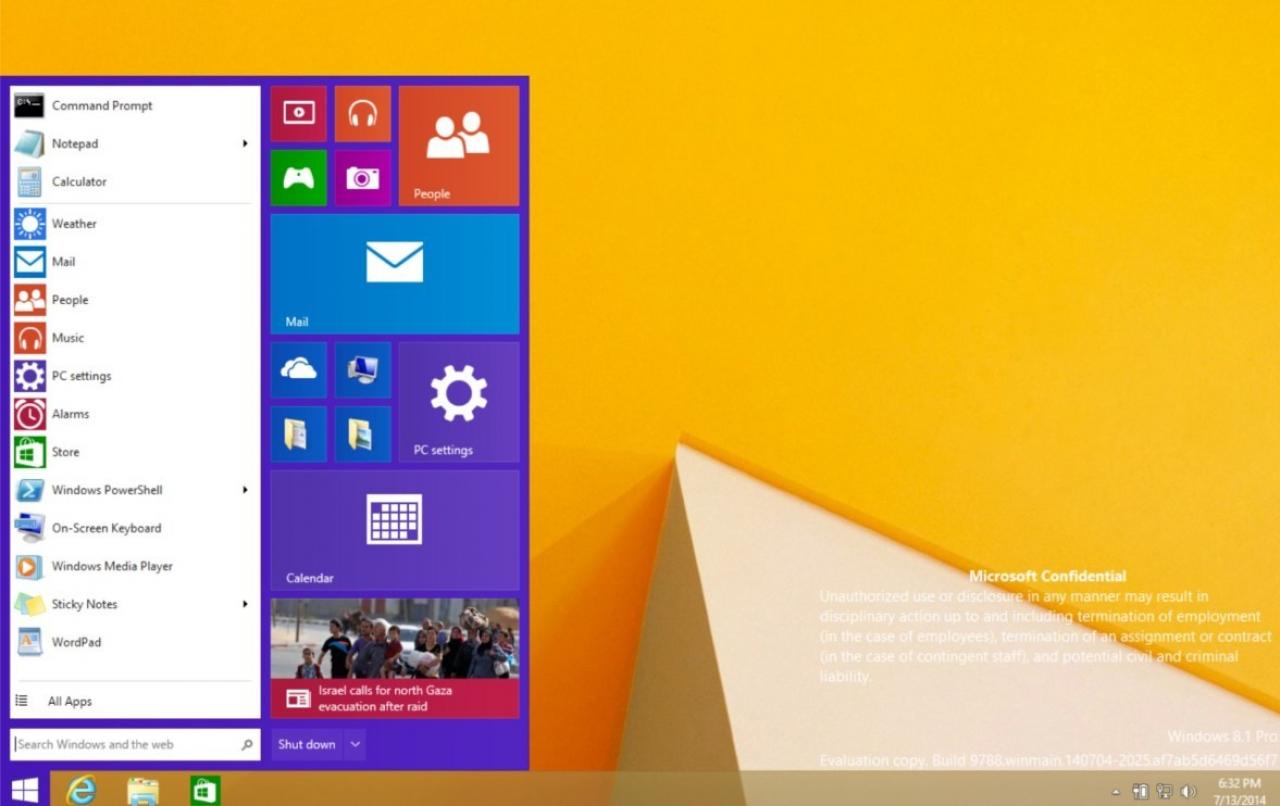 [15/07/2014] Windows 9: Gerüchte zum Threshold-UI und Cortana