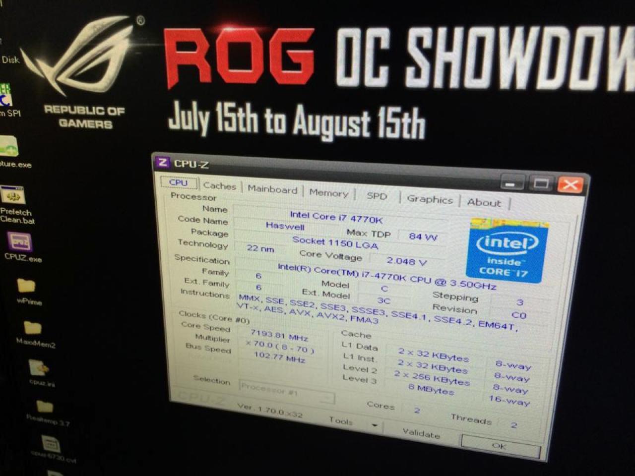 [17/08/2014] 7.193,81 MHz: Overclocker stellt neuen Haswell-Rekord mit Core i7-4770K auf