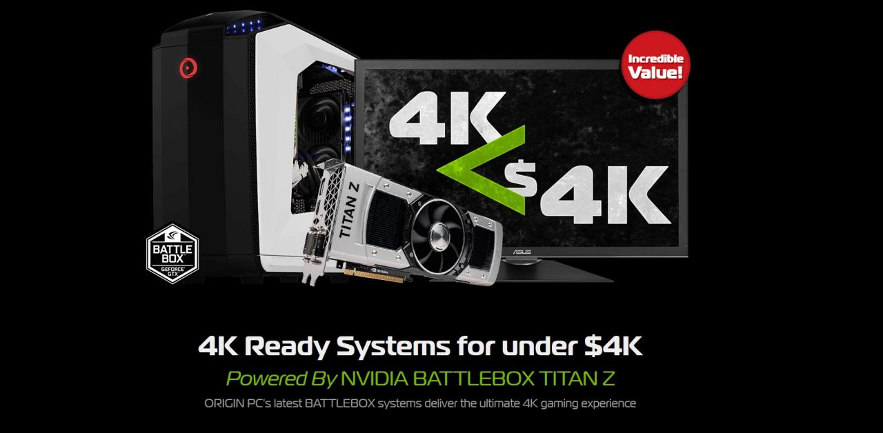 [21/08/2014] Promo-Aktion zur GTX Titan Z bei Origin PC: 
