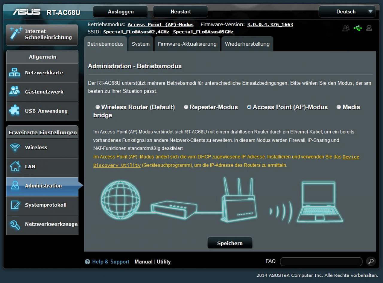 [01/08/2014] Asus RT-AC68U und PCE-AC68: Router und WLAN-Adapter im PCGHX-Test (4)