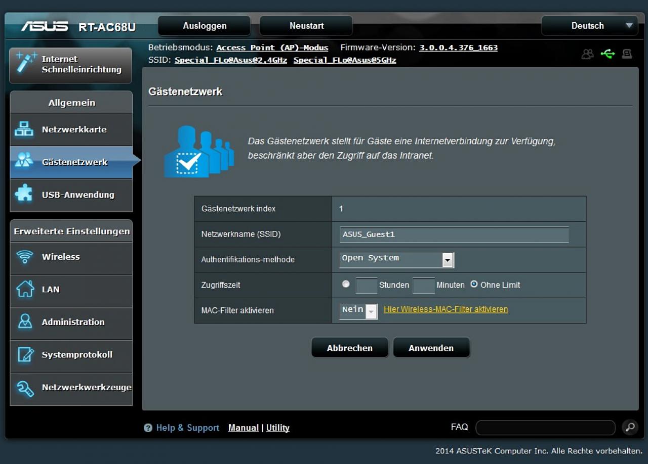 [01/08/2014] Asus RT-AC68U und PCE-AC68: Router und WLAN-Adapter im PCGHX-Test (6)