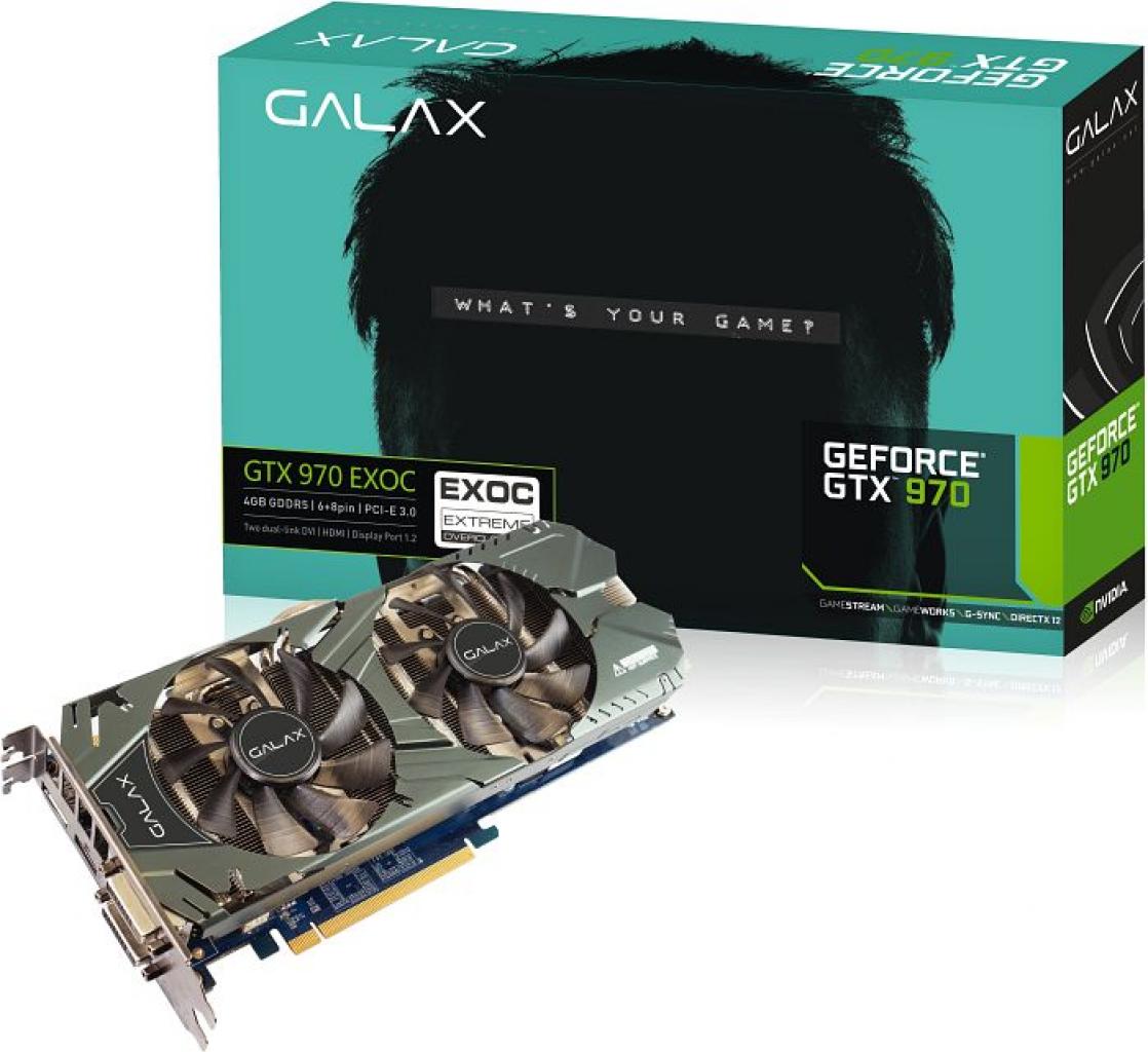 [22/09/2014] Galax Geforce GTX 970 EXOC, Chiptakt: 1126MHz, Boost: 1266MHz, PCGH-Preisvergleich