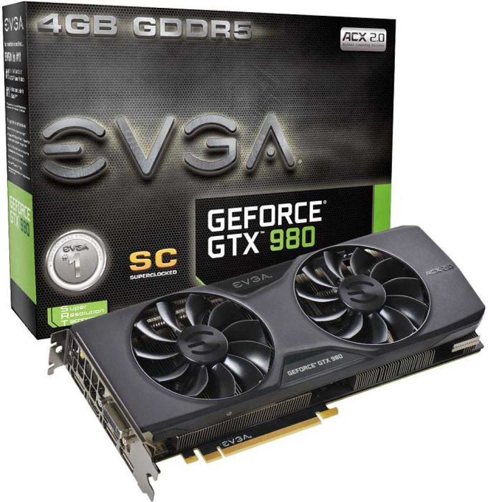 [22/09/2014] EVGA Geforce GTX 980 SuperClocked ACX 2.0, Chiptakt: 1266MHz, Boost: 1367MHz, PCGH-Preisvergleich