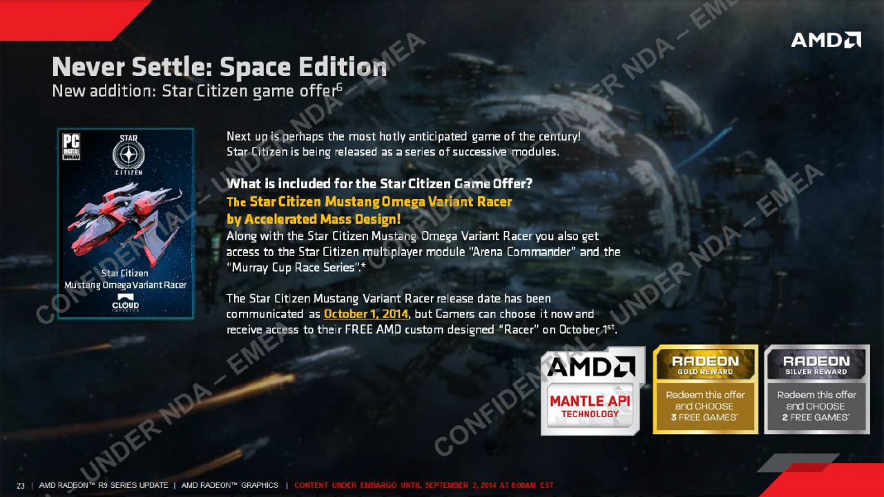 [03/09/2014] Never Settle: Space - AMD spendiert Zugang zum Arena Commander plus Raumschiff (3)