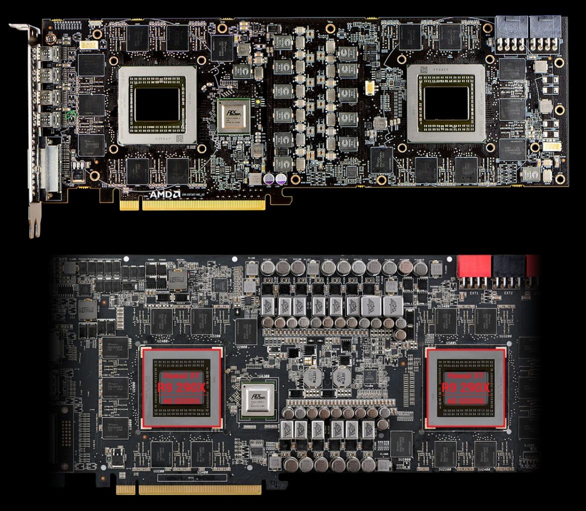 [05/09/2014] Asus Ares III (unten) vs. Referenzplatine (oben)