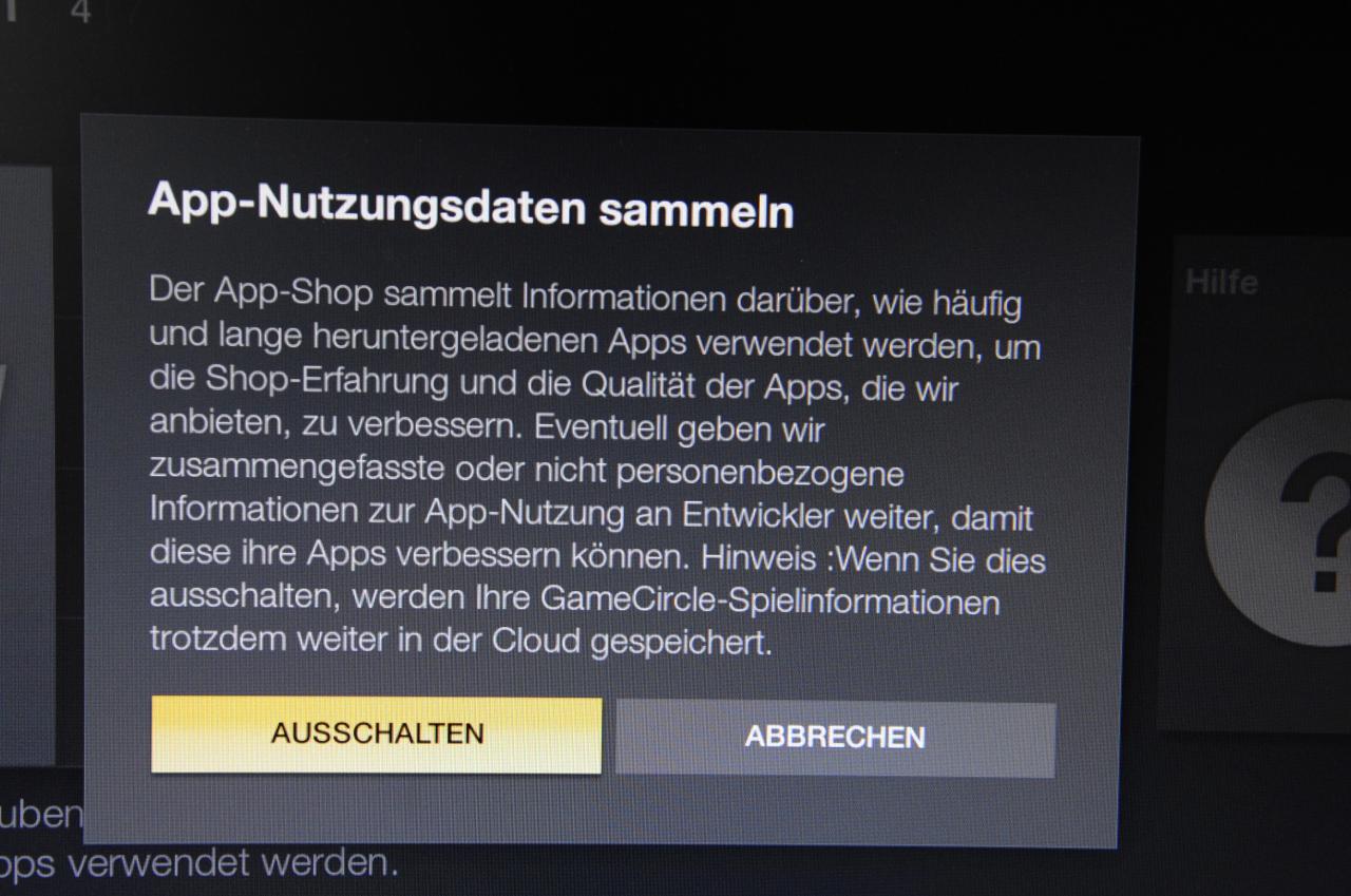 [25/09/2014] Fire TV: App Nutzungsdaten sammeln
