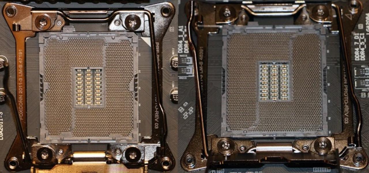 [09/09/2014] Gigabyte X99 SOC Force (links) vs. X99 SOC Force LN2 (rechts)