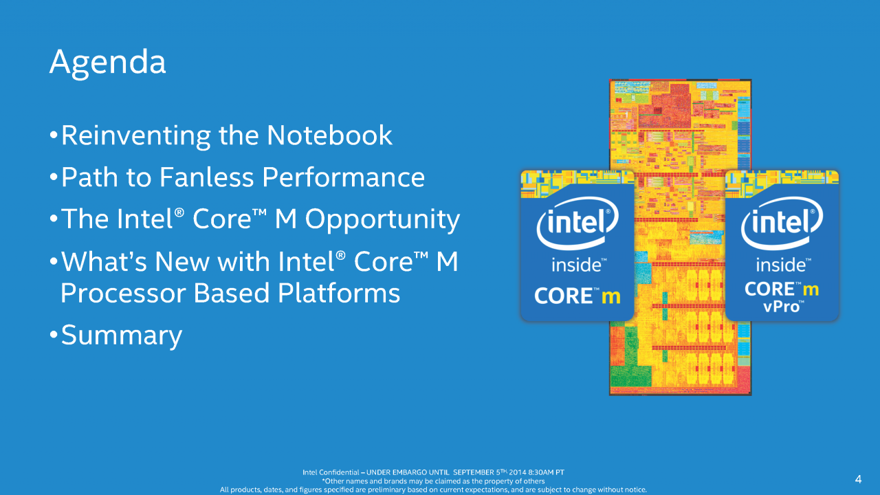[05/09/2014] Intel Core M: Broadwell-Y offiziell veröffentlicht, Endgeräte ab Oktober, Massenproduktion in H1/2015 (4)
