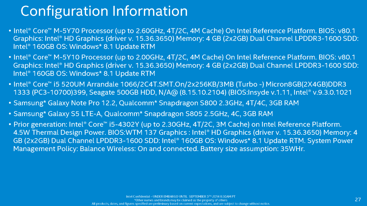 [05/09/2014] Intel Core M: Broadwell-Y offiziell veröffentlicht, Endgeräte ab Oktober, Massenproduktion in H1/2015 (25)