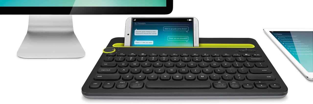 [03/09/2014] Logitech K480: Bluetooth-Tastatur zur gleichzeitigen Benutzung von drei Geräten