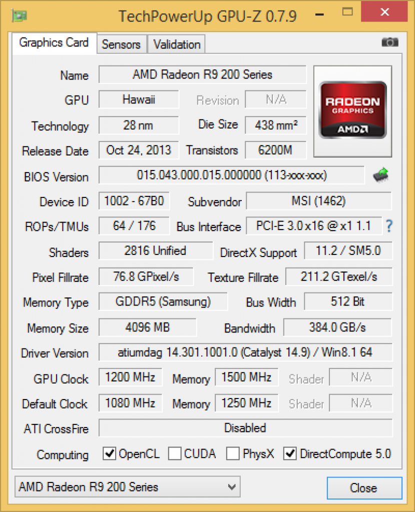 [30/09/2014] MSI R9 290X Lightning OC