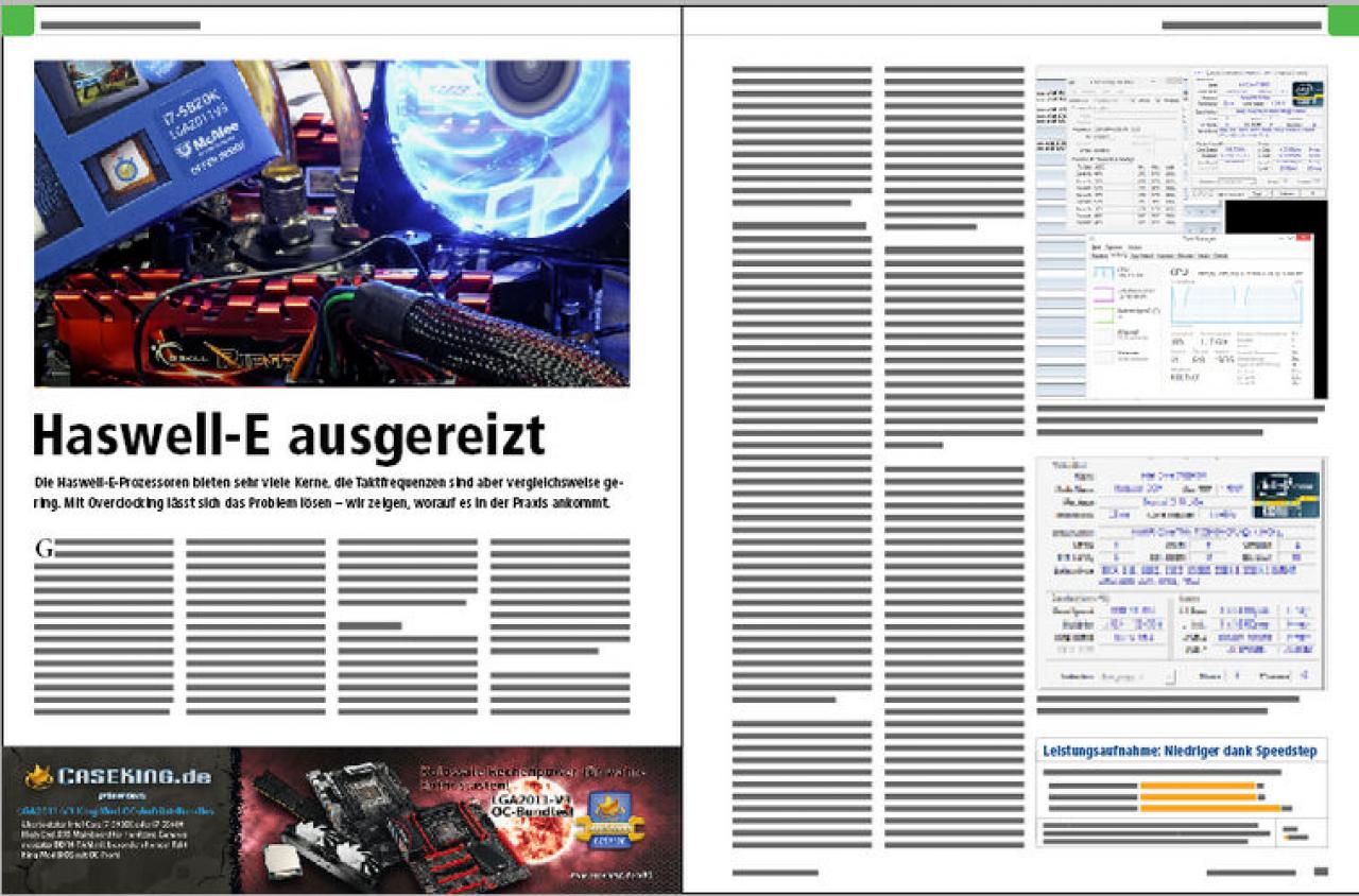 [23/09/2014] PCGH 11 2014 Prozessoren Haswell E ausgereizt; Seite 1 & 2
