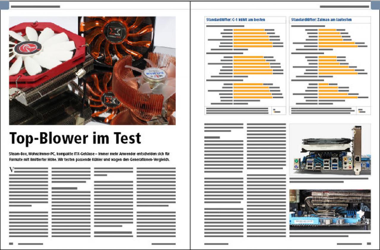 [23/09/2014] PCGH 11 2014 Prozessoren Top Blow CPU-Kühler; Seite 1 & 2