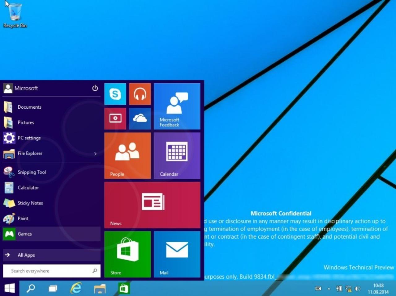 [11/09/2014] Windows 9: Screenshots von Threshold Technical Preview machen die Runde (1)