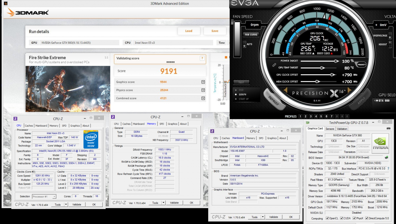 [19/09/2014] Geforce GTX 980: EVGA, K|NGP|N und TiN übertakten Karte auf 2.067 MHz