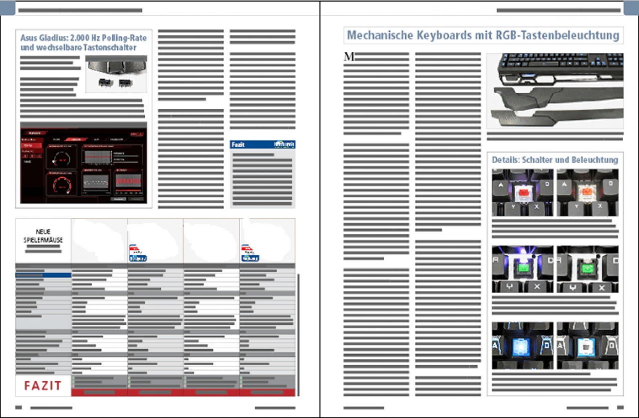 [28/10/2014] Marktübersicht Mäuse und Tastaturen (PCGH 12/2014)