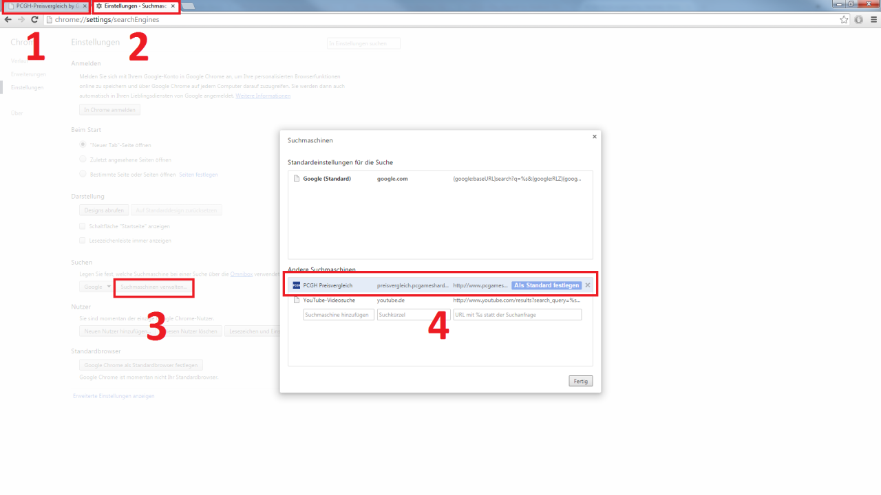 [15/10/2014] Preisvergleich-Suche in Google Chrome integrieren