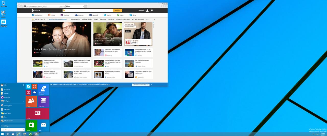 [02/10/2014] WIndows 10 Desktop
