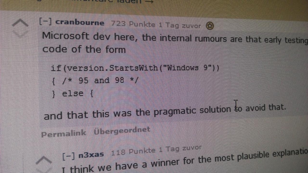 [02/10/2014] Warum Windows 9 jetzt Windows 10 heißt: Technische Probleme?