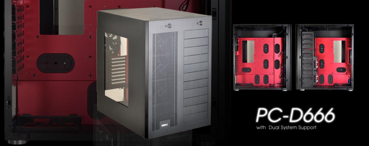 [31/10/2014] Lian Li PC-D666: Ausladendes Cube-Gehäuse für zwei Systeme (26)