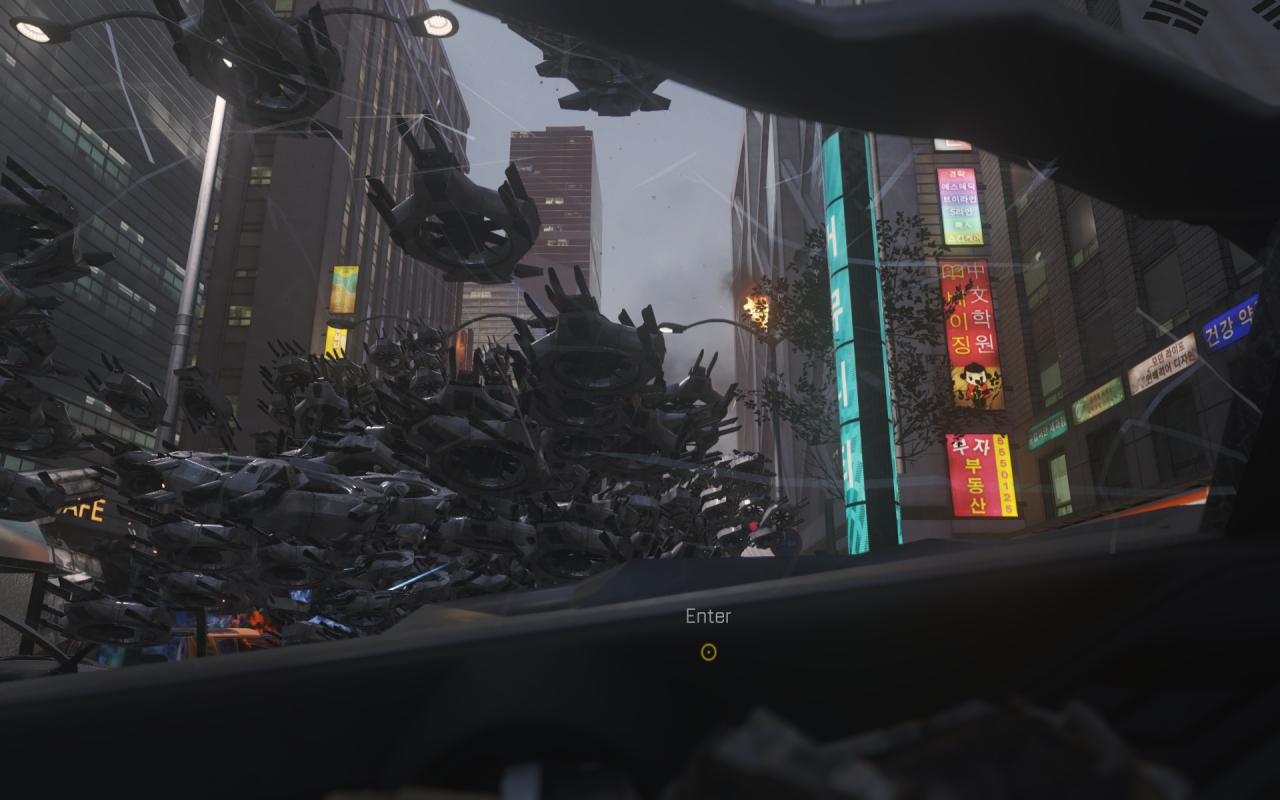 [03/11/2014] Call of Duty: Advanced Warfare - Der Drohnenschwarm beeindruckt durch die Masse an einzelnen Robotern...